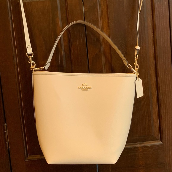 NWOT Coach Creamy White Leather 2Way - Picture 2 of 16